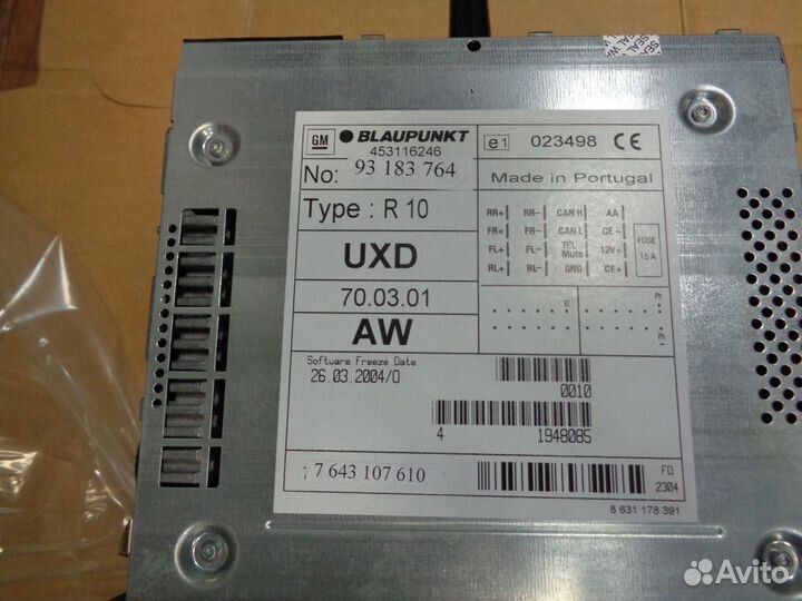 Новый радиоприемник R10 Opel Zafira Astra