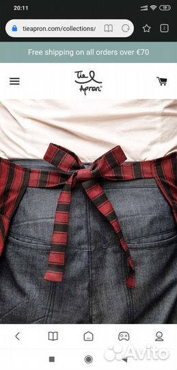 Галстук поварской фартук