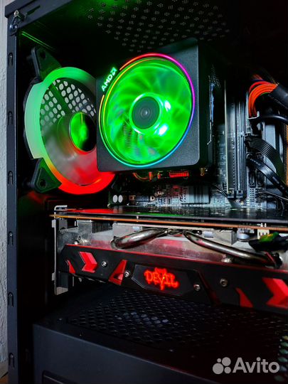 Игровой компьютер Ryzen 7 2700/Rx580 8gb/16gb