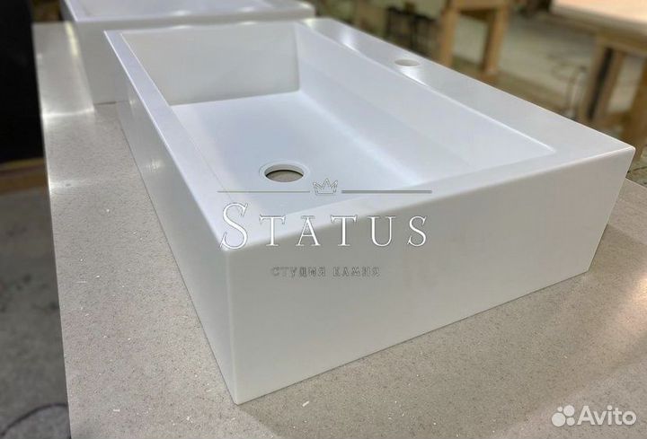 Столешница из искусственного камня для ванной