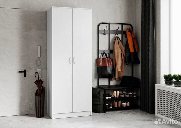 Шкаф распашной Ронда шк-20 (белый)