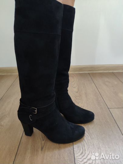 Сапоги зимние женские замшевые 39