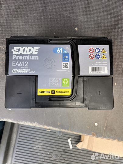 Аккумулятор Exide Premium с ёмкостью 61 Ач