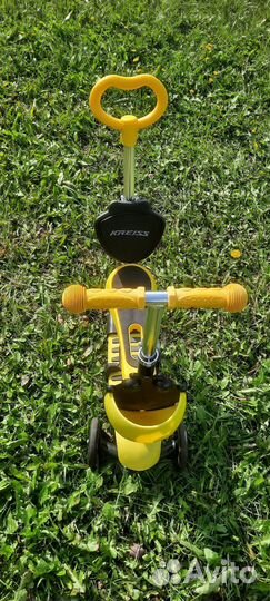 Самокат детский с сиденьем и ручкой