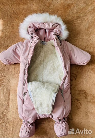 Зимний комбинезон для девочки 74 80