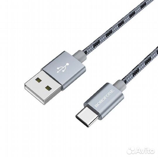 Кабель зарядка Type-C USB Borofone качество