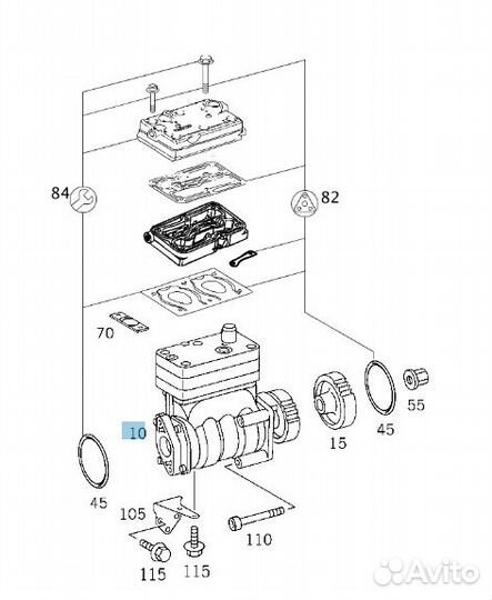 Компрессор воздушный 2 х цилиндровый
