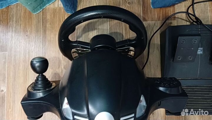 Игровой руль с педалями для пк