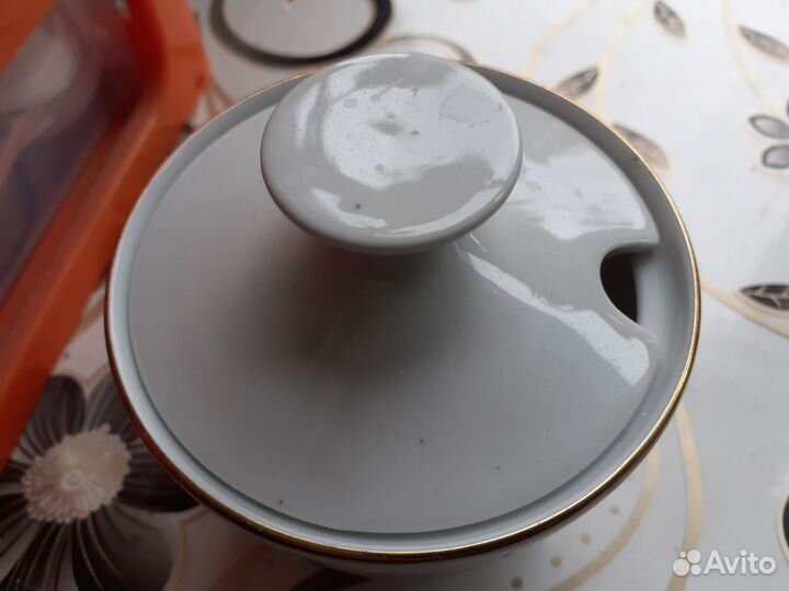 Соусница,горчичница гдр фарфор СССР