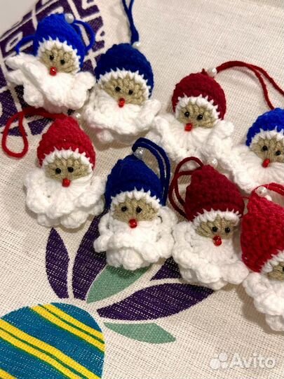 Елочные кгрушки дед мороз звезды