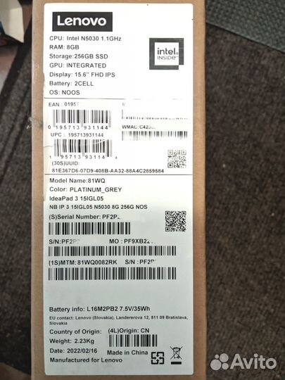 Ноутбук Lenovo