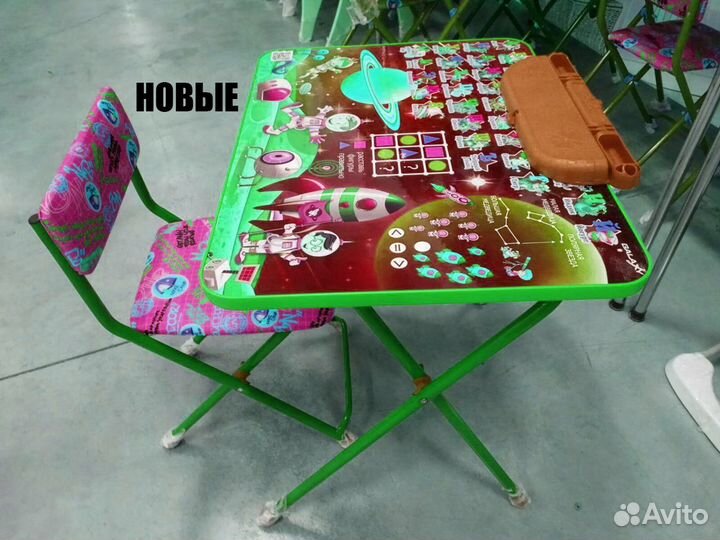 Детский стол и стул комплект новые