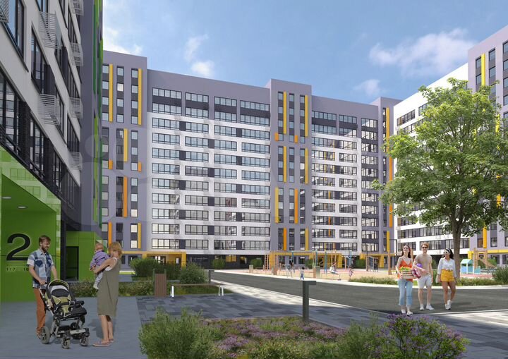 2-к. квартира, 43,8 м², 12/12 эт.