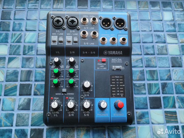 Микшерный пульт yamaha mg 06