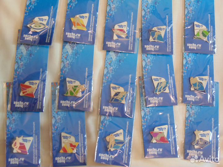 Набор значков Олимпиада Сочи 2014