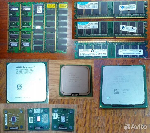CPU Intel, AMD, Память DDR 2-3