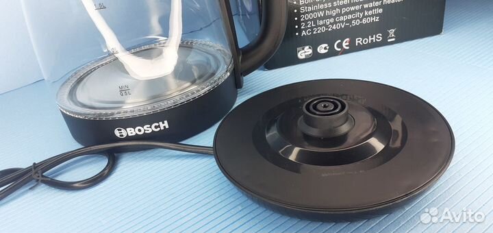 Электрический чайник Bosh с подсветкой воды 2.2л
