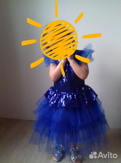 Праздничное платье на девочку 3-5 лет