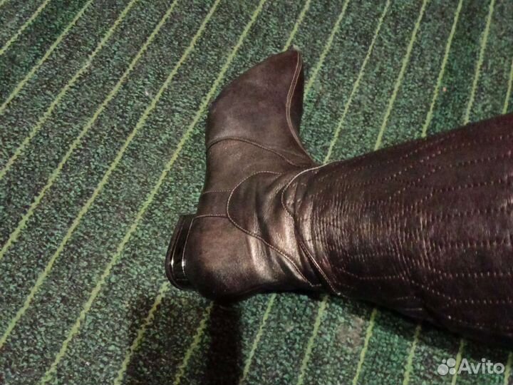 Сапоги осень весна женские 40 кожа