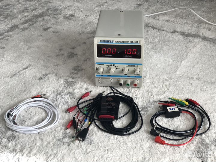 Лабораторный блок питания 15v TXN-1502D и 3 кабеля