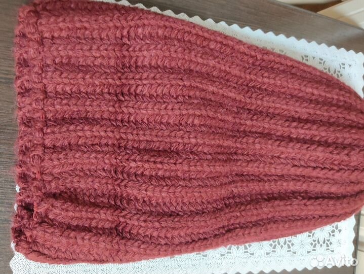 Комплект шапка, снуд и варежки