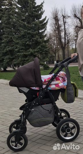 Коляска аdamex 2 в 1 + автолюлька3 в 1