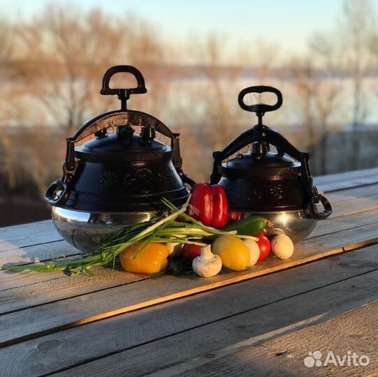 Афганский казан 20 литров двухцветный