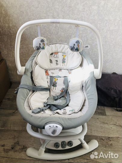 Детские электронные качели для новорождённых Joie
