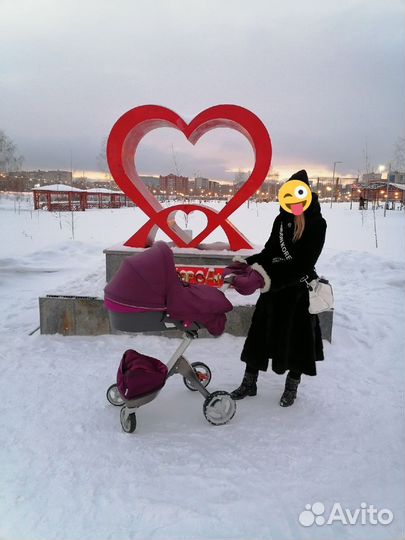 Коляска stokke 2 в 1 + зимний кит