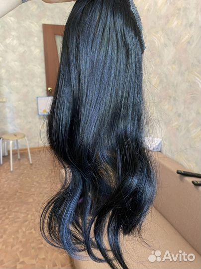 Волосы на заколках