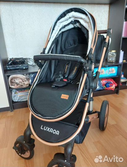 Коляска 2 в 1 luxmom 518 утепленная