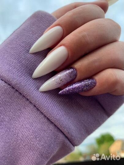 Маникюр гель лак наращивание ногтей