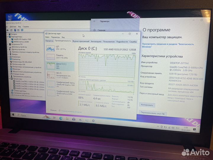 Игровой ноутбук asus/15.6/nvidia GT920M/SSD