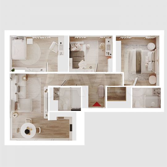 3-к. квартира, 79,2 м², 10/25 эт.