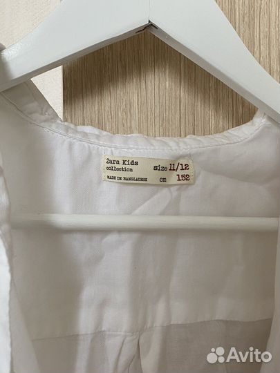 Рубашка zara для девочки бу