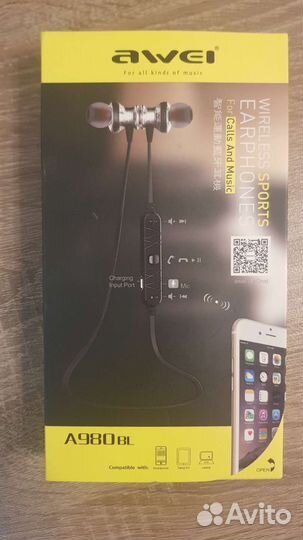 Беспроводные Bluetooth наушники awei A980BL