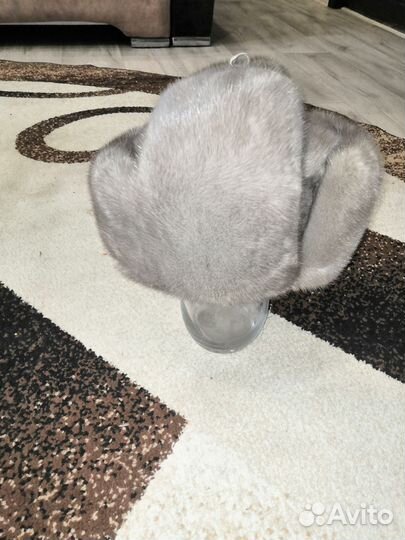 Норковая шапка мужская ушанка