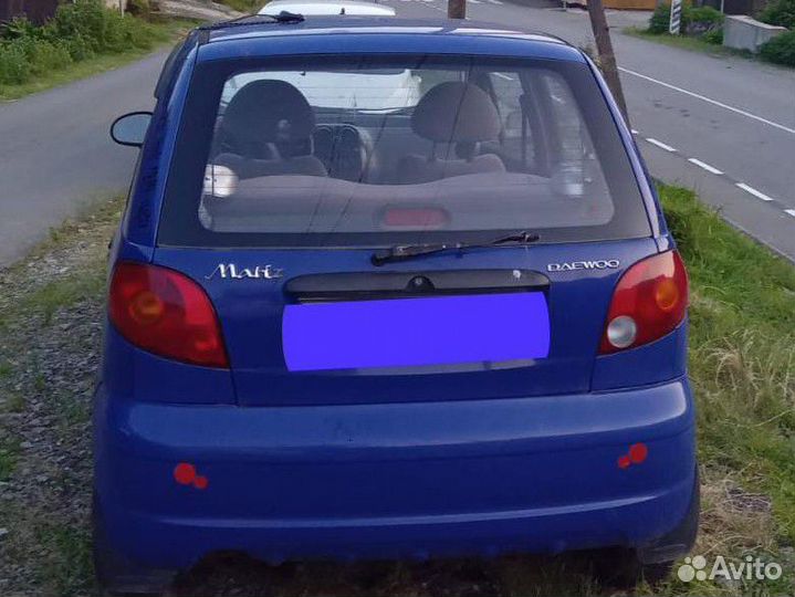 Задний бампер Daewoo Matiz синий