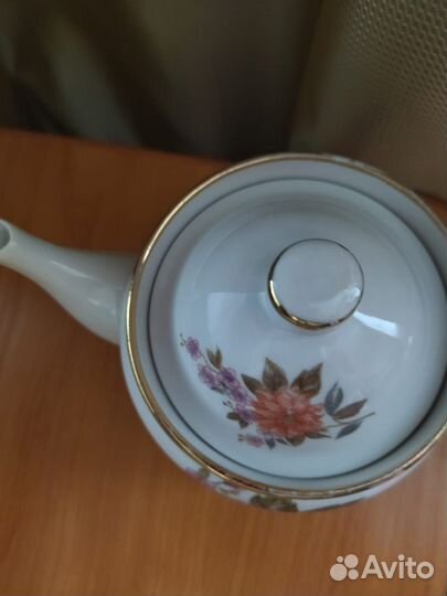 Прокопьевский фарфор СССР, чайник заварочный