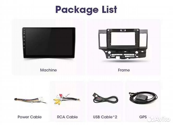 Автомагнитола для Mitsubishi Lancer 10 2011-2017