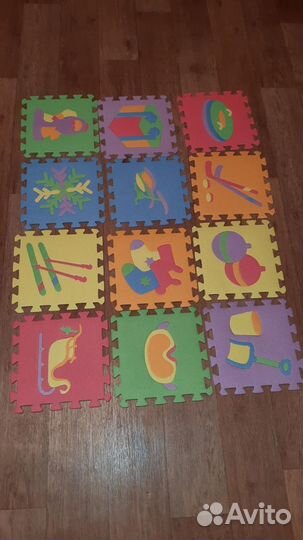 Коврик пазл мягкий пол