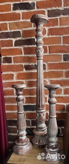 Подсвечник деревянный Индонезия