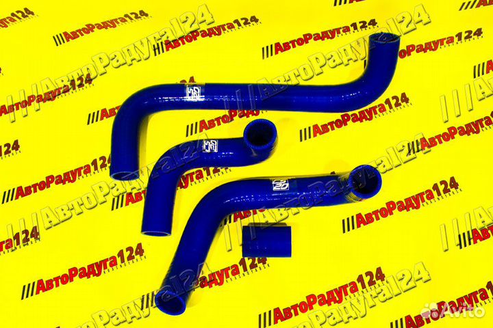 Патрубки охлаждения ваз 2121 силикон усиленный син