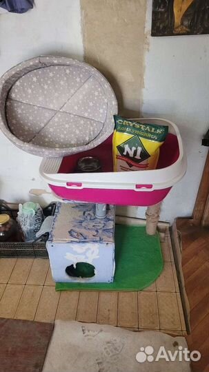 Когтеточка с домиком бу