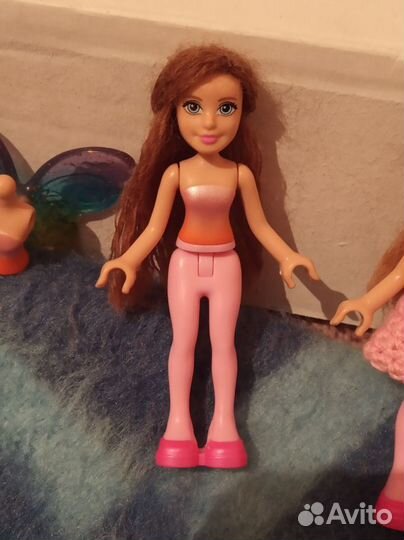 Мини кукла Барби Barbie mega bloks construx