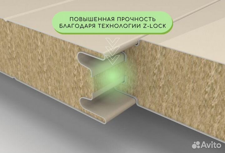 Сэндвич панели новые в рассрочку
