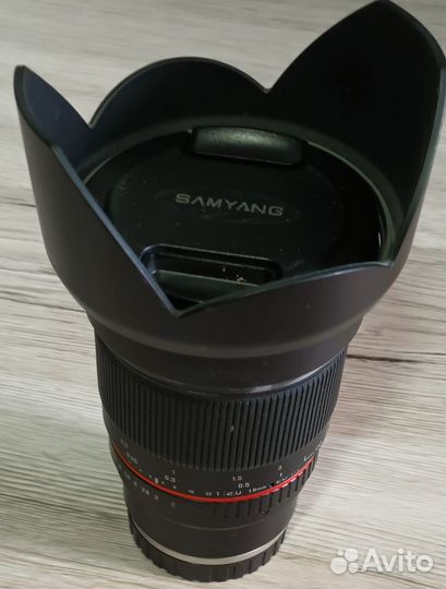 Объектив Samyang 16mm f/2.0 ED AS UMC CS Sony E