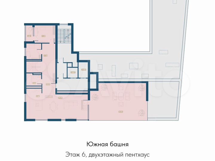 5-к. квартира, 202,4 м², 6/7 эт.