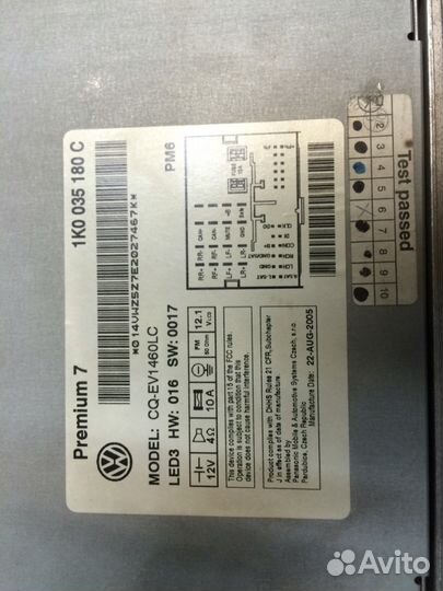 Магнитола vw Passat B6