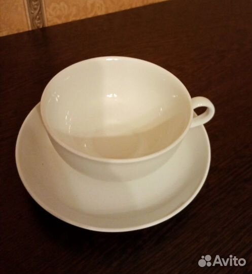 Новая фарфоровая Чашка с блюдцем